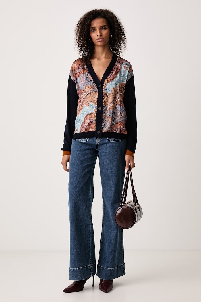Lola Casademunt Kardigan damski z wełną MF2611025 multicolor AW26