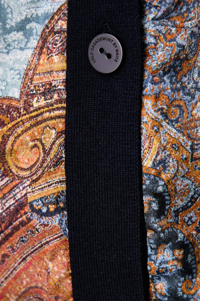 Kardigan damski z wełną Lola Casademunt multicolor MF2611025