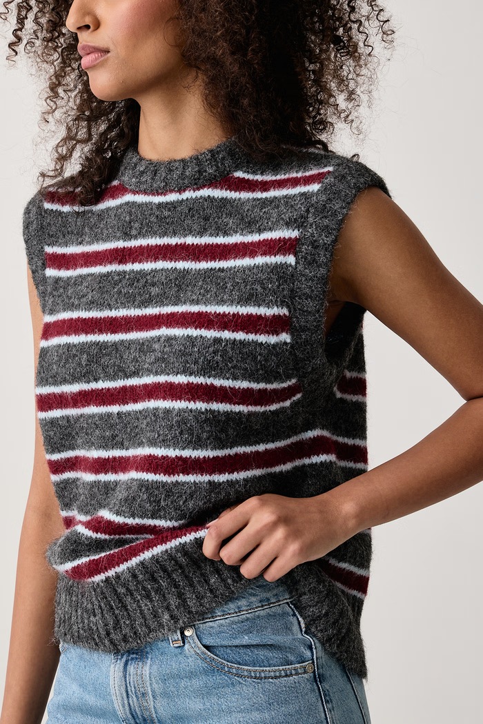 Kamizelka damska z dodatkiem wełny ALICE SWEATER Levi's 008S5 szary