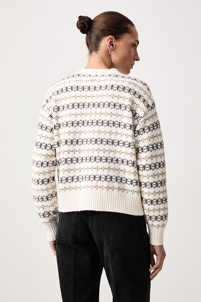 Oblečenie Levi's Kardigán dámsky s prímesou vlny CHARLOTTE CREWNECK 007VG béžová