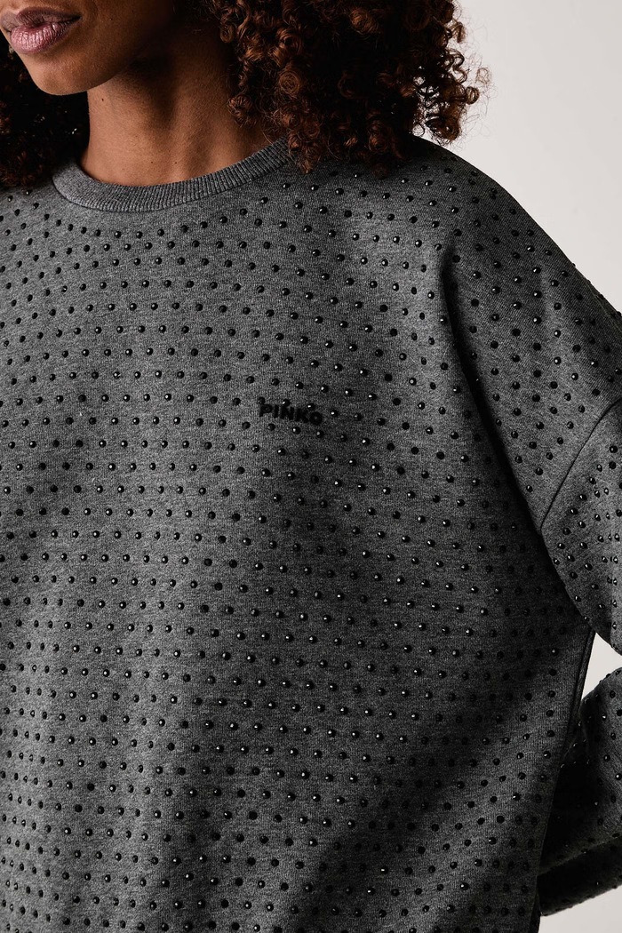 Bluza damska bawełniana Pinko 107192.A3GT szary