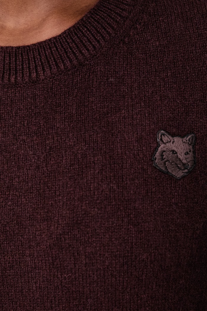 Maison Kitsuné Fox Head sweter wełniany damski MRWKJ11KT1006