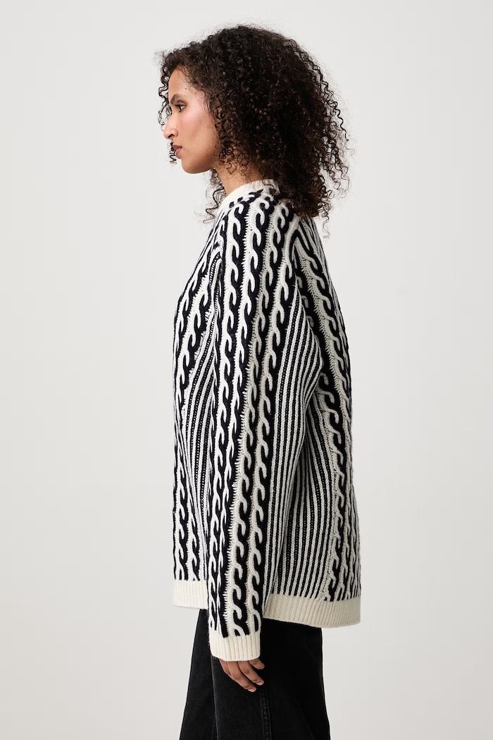 Sweter z wełną damski Maison Kitsuné MRWKJ10KT1236 beżowy