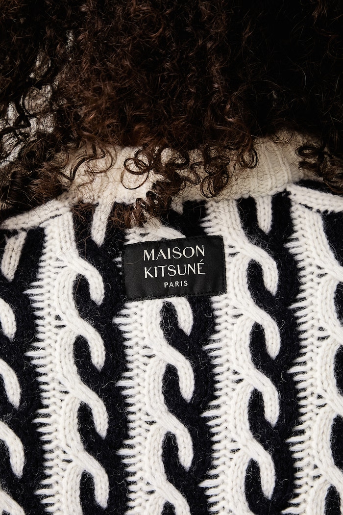 Maison Kitsuné Sweter z wełną damski MRWKJ10KT1236