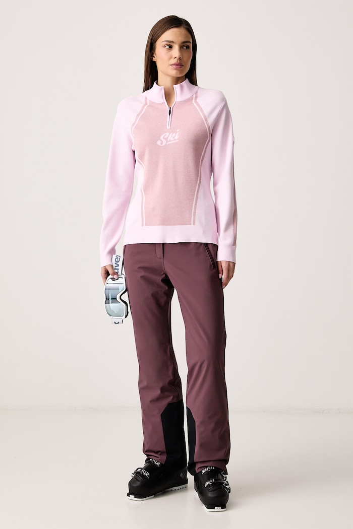 Sportalm Sweter damski z wiskozą Mondavio 450299 różowy AW26