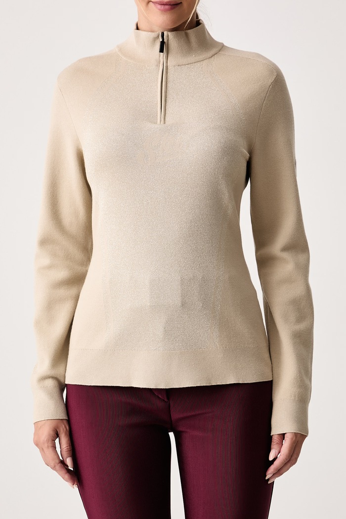 Sweter damski z wiskozą Mondavio Sportalm 450299 beżowy