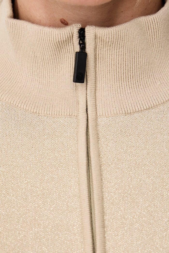 Sweter damski z wiskozą Mondavio Sportalm beżowy 450299