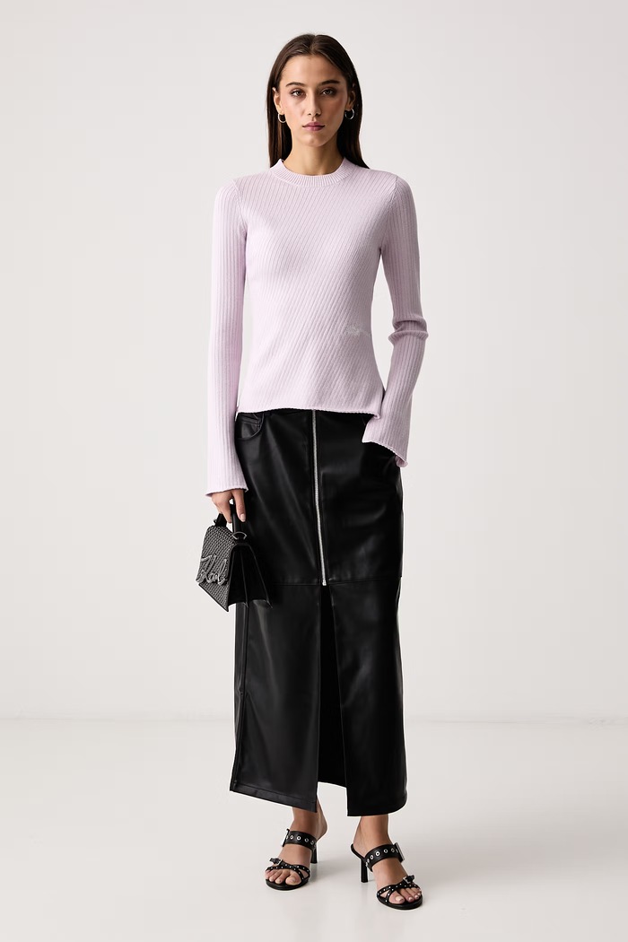 Karl Lagerfeld Jeans Пуловер дамски с вискоза B4W18005 розов AW26