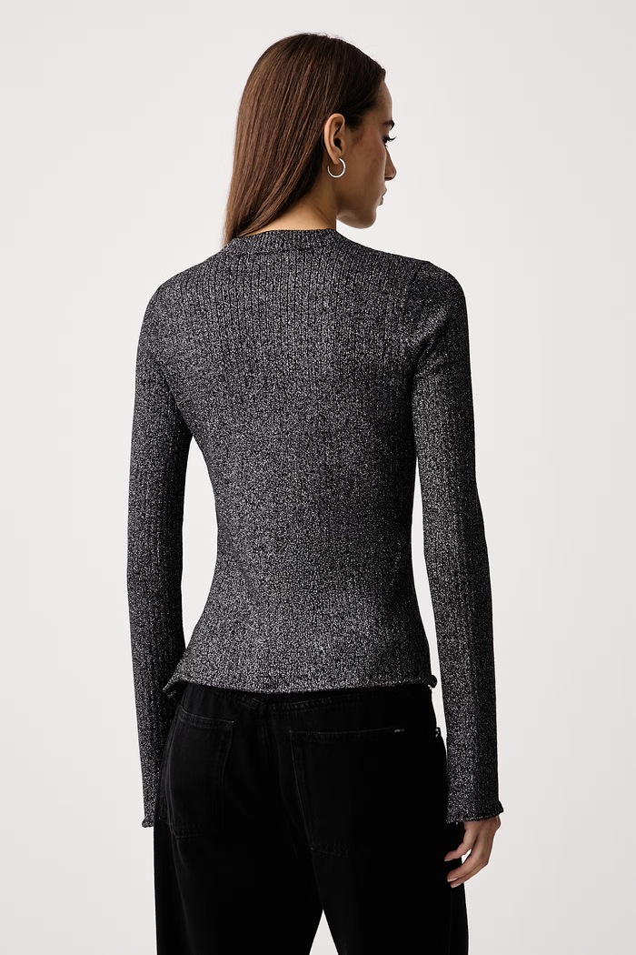 Дрехи Karl Lagerfeld Jeans Пуловер дамски с вискоза B4W18005 черен