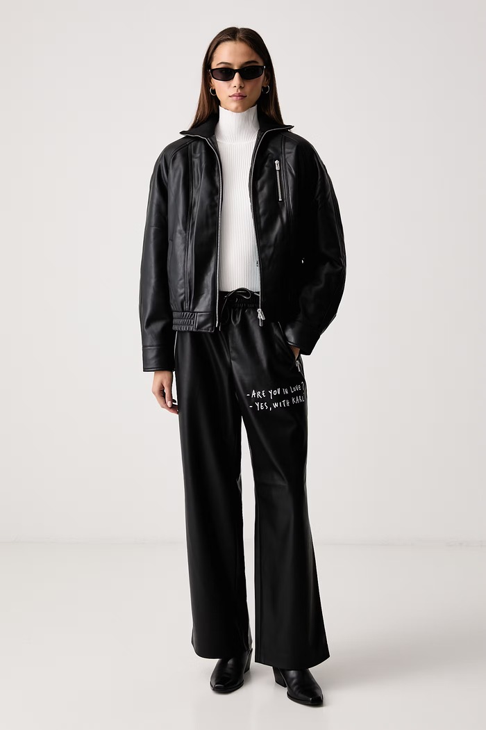 Karl Lagerfeld Jeans Golf damski z wiskozą B4W18001 biały AW26
