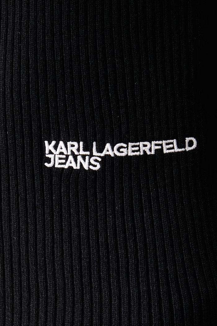 Golf damski z wiskozą Karl Lagerfeld Jeans czarny B4W18001