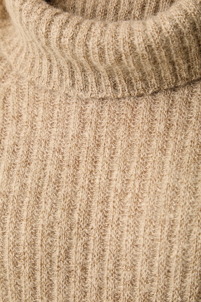 Sweter damski z wełną Cufra Luisa Spagnoli beżowy 100594