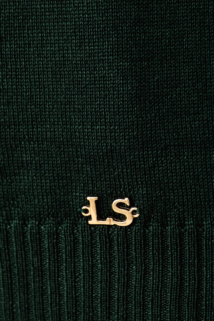 Sweter damski wełniany Mossa Luisa Spagnoli zielony 100523
