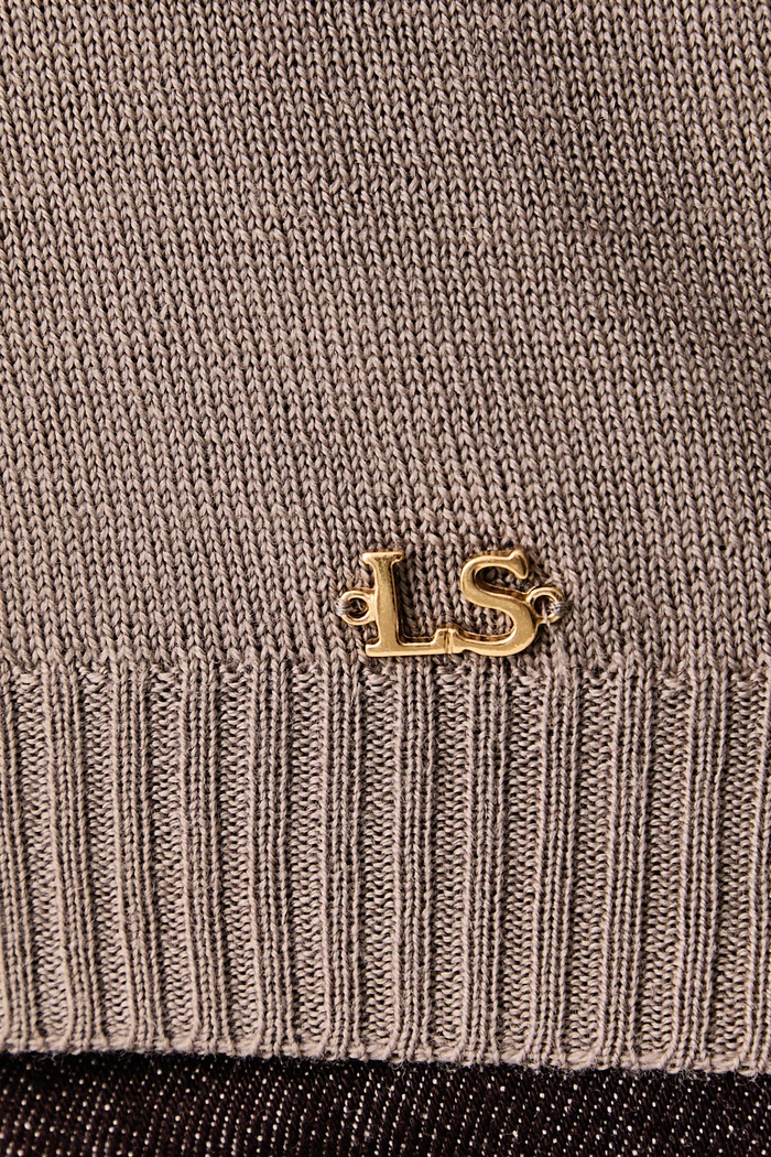 Sweter damski wełniany Mossa Luisa Spagnoli brązowy 100523