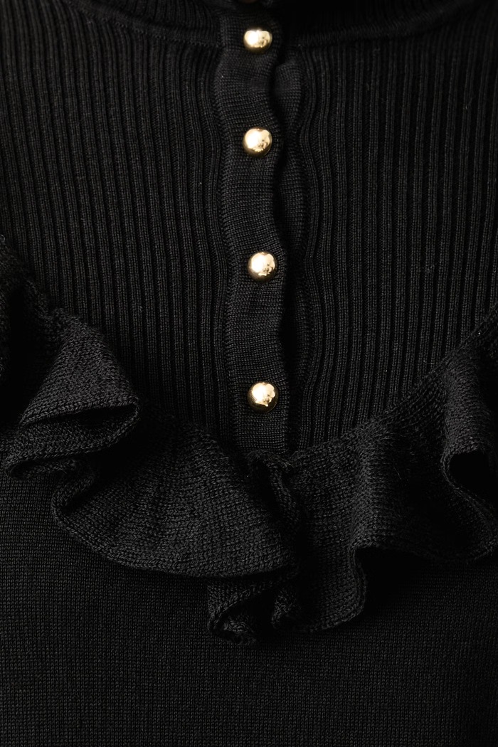 Sweter damski wełniany Maratea Luisa Spagnoli czarny 100501.LS