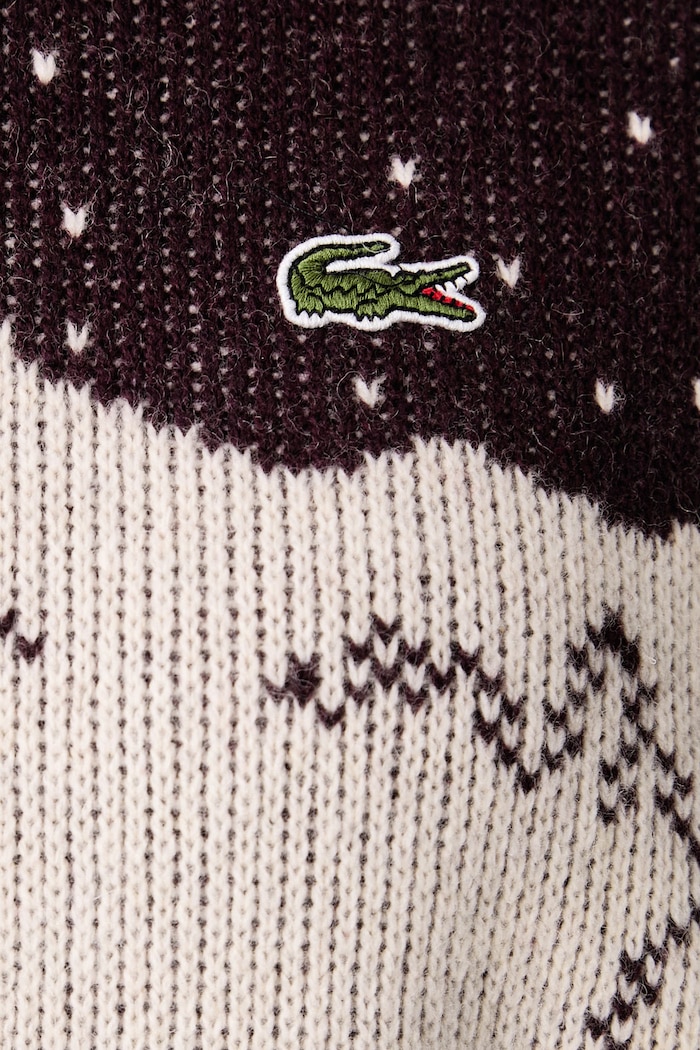 Светр жіночий з вовною Lacoste бордо AF9296