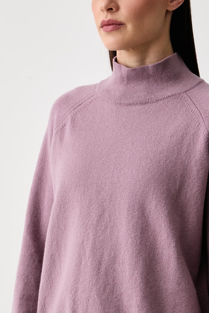 Sweter damski z dodatkiem wełny Marc O'Polo 5000017092 różowy