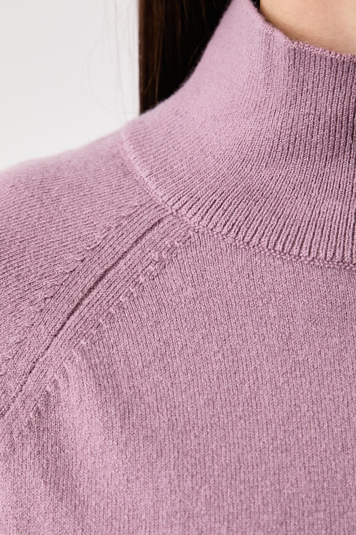 Sweter damski z dodatkiem wełny Marc O'Polo różowy 5000017092