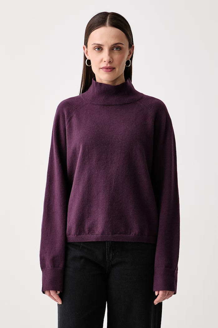 Marc O'Polo Sweter damski z dodatkiem wełny fioletowy 5000017092