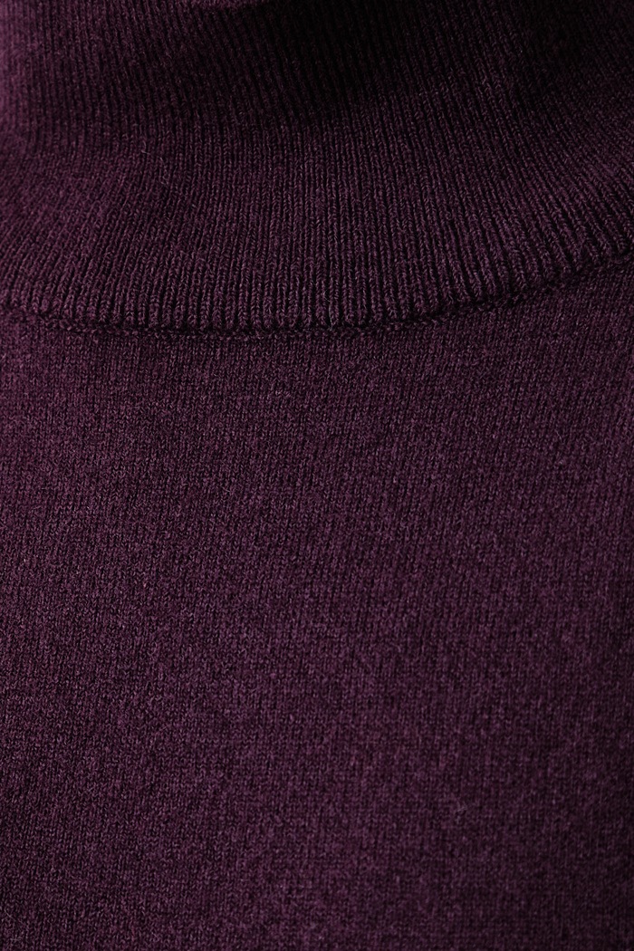 Sweter damski z dodatkiem wełny Marc O'Polo fioletowy 5000017092