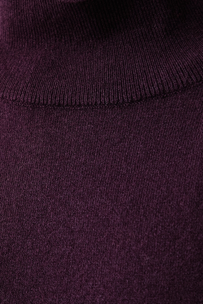 Sweter damski z dodatkiem wełny Marc O'Polo fioletowy 5000017092