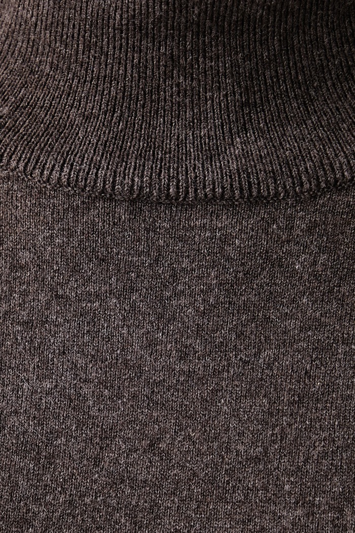 Sweter damski z dodatkiem wełny Marc O'Polo brązowy 5000017092