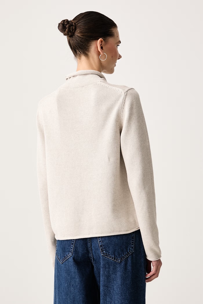 Odzież Marc O'Polo Sweter damski bawełniany 5000016701 beżowy