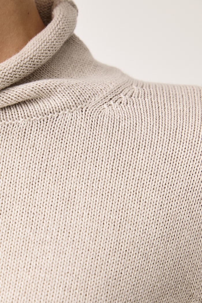 Sweter damski bawełniany Marc O'Polo beżowy 5000016701