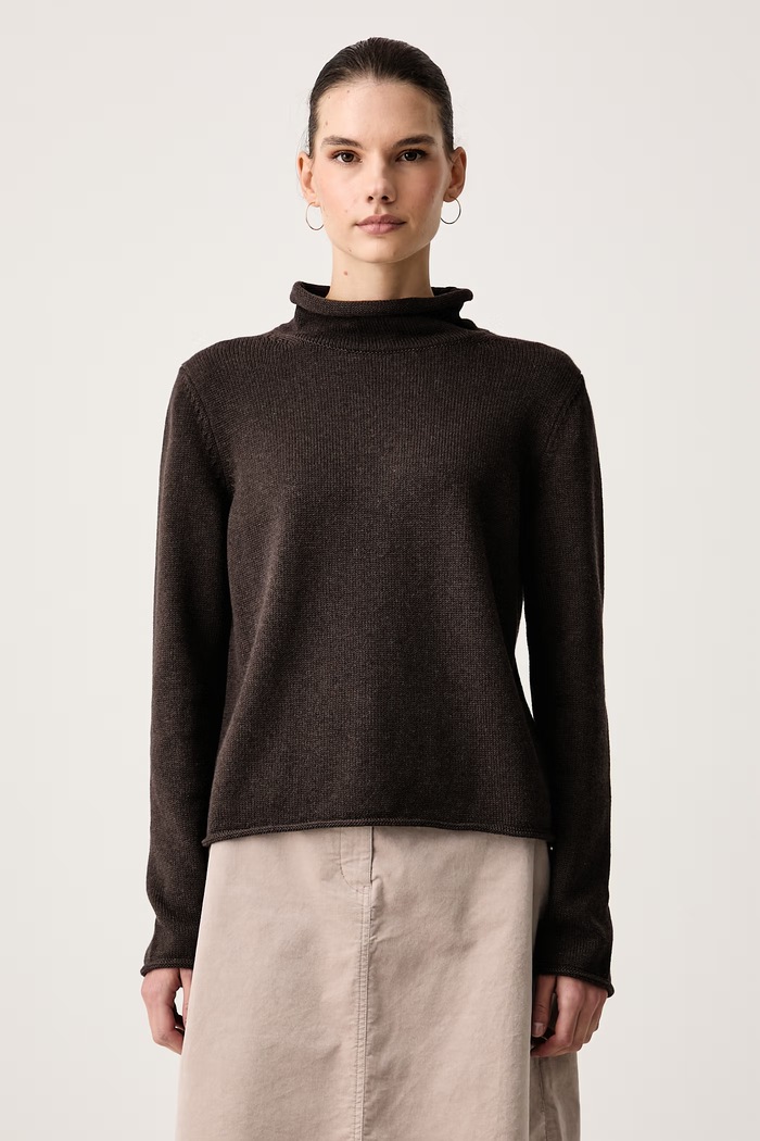 Marc O'Polo Sweter damski bawełniany brązowy 5000016701