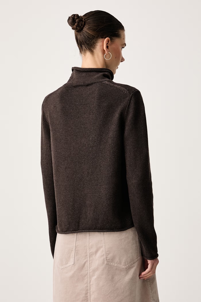 Odzież Marc O'Polo Sweter damski bawełniany 5000016701 brązowy