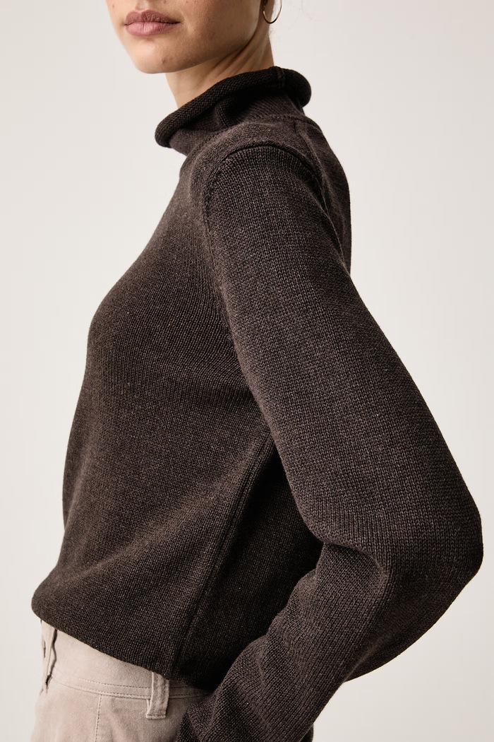 Sweter damski bawełniany Marc O'Polo 5000016701 brązowy