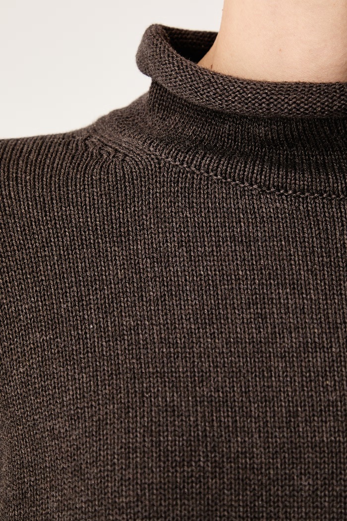 Sweter damski bawełniany Marc O'Polo brązowy 5000016701