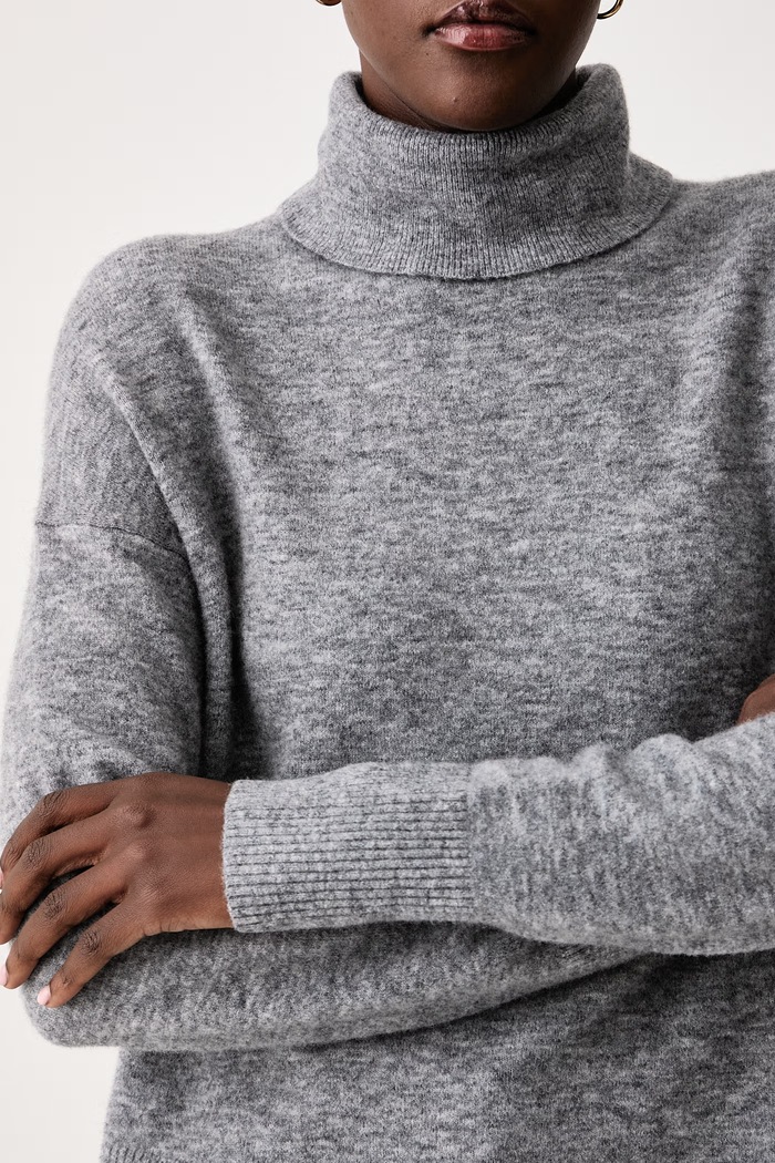Golf damski z wełną Marc O'Polo 5000016629 szary