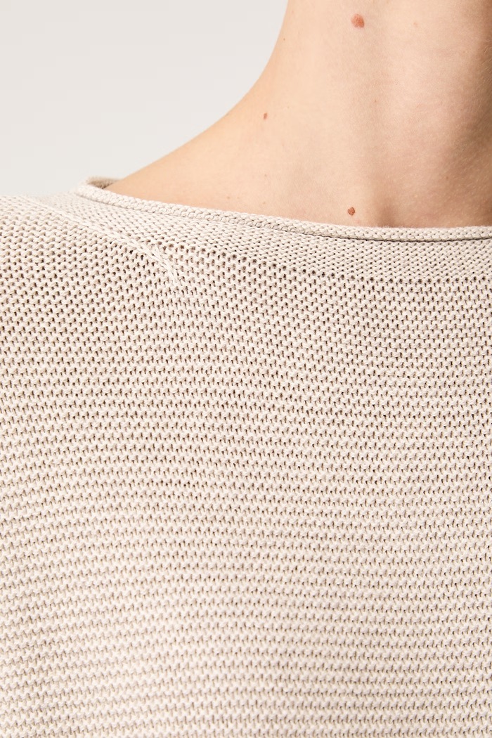 Sweter damski bawełniany Marc O'Polo beżowy 5000010442