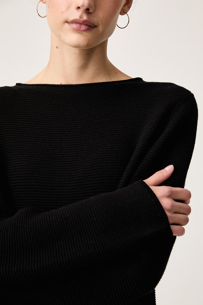 Sweter damski bawełniany Marc O'Polo 5000010442 czarny