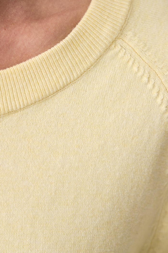 Sweter damski z bawełną Marc O'Polo żółty 5000006907
