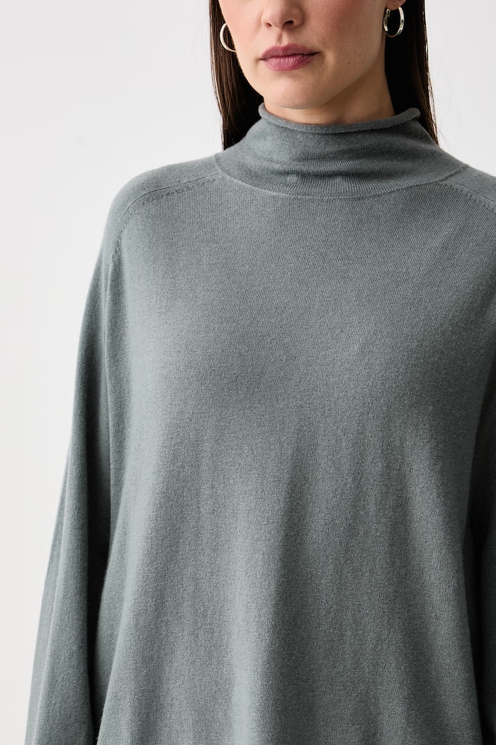 Sweter damski z wełną Marc O'Polo 5000017058 turkusowy