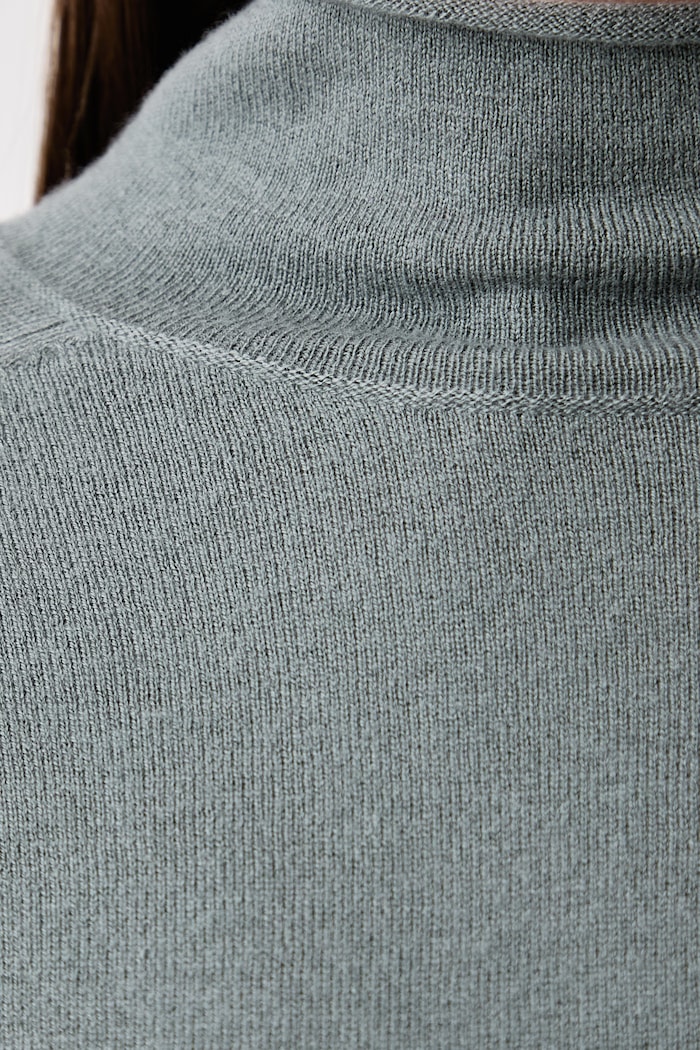 Sweter damski z wełną Marc O'Polo turkusowy 5000017058