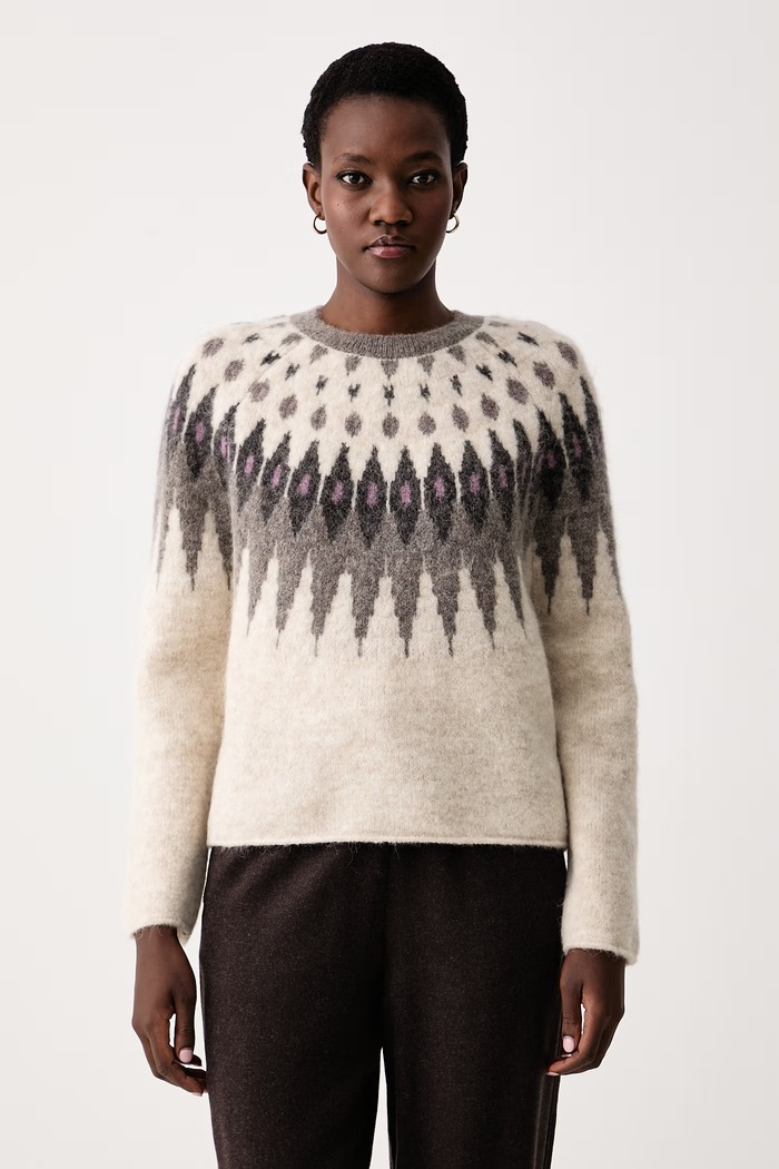 Marc O'Polo Sweter damski z wełną beżowy 5000016172