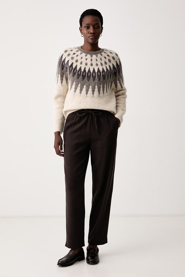 Marc O'Polo Sweter damski z wełną 5000016172 beżowy AW26