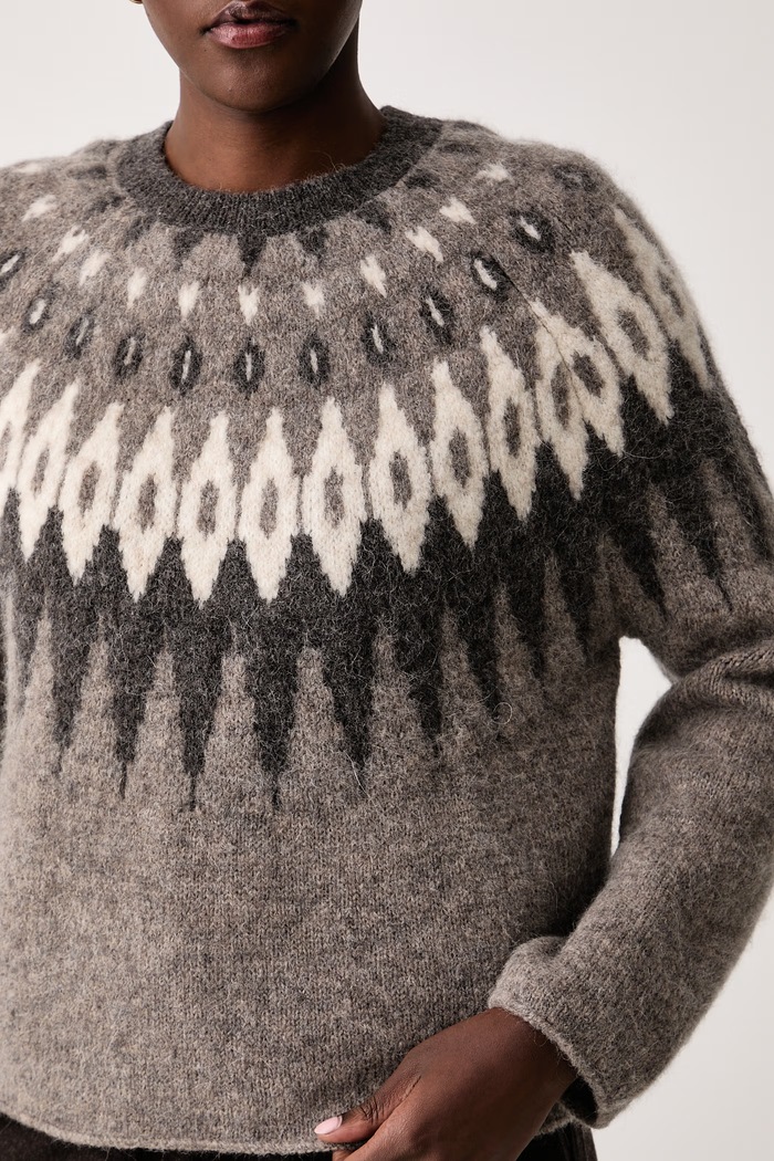 Sweter damski z wełną Marc O'Polo 5000016172 beżowy