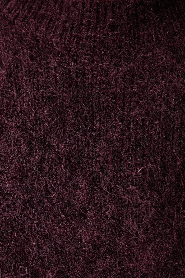 Sweter damski z wełną Marc O'Polo bordowy 5000015736