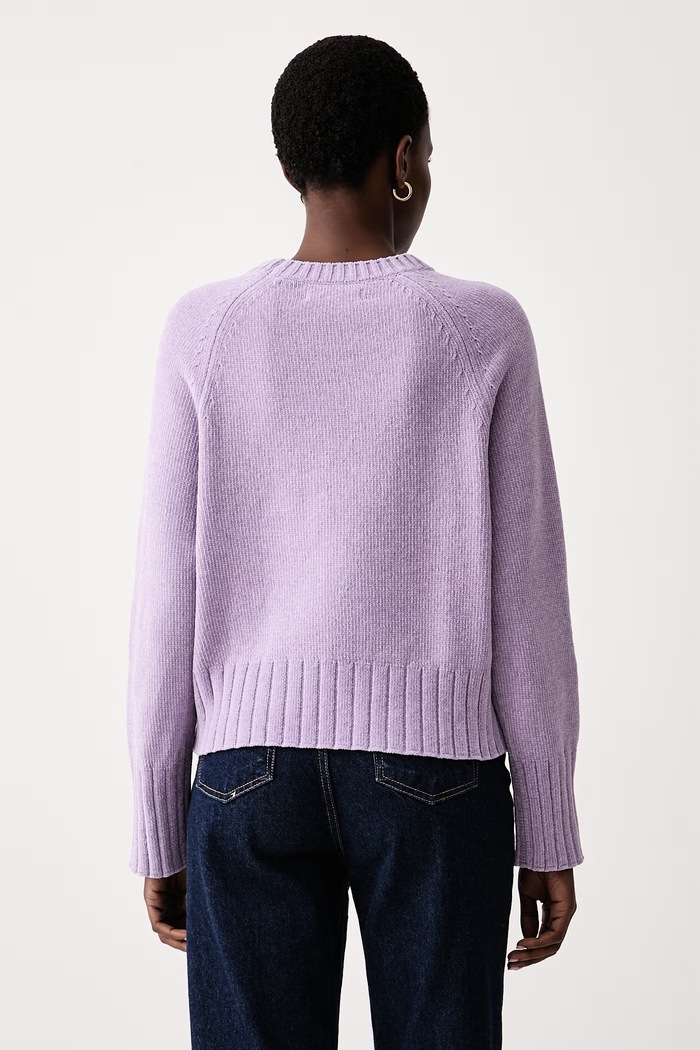 Odzież Marc O'Polo Sweter damski z bawełną 5000015679 fioletowy