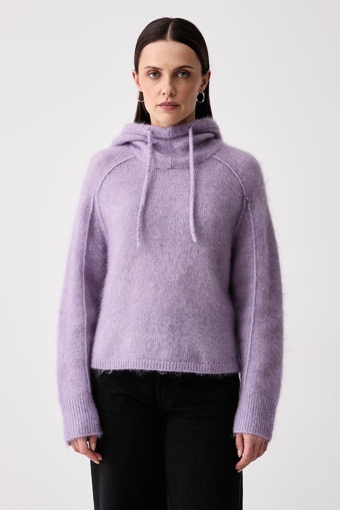 Marc O'Polo Sweter damski z wełną fioletowy 5000015546