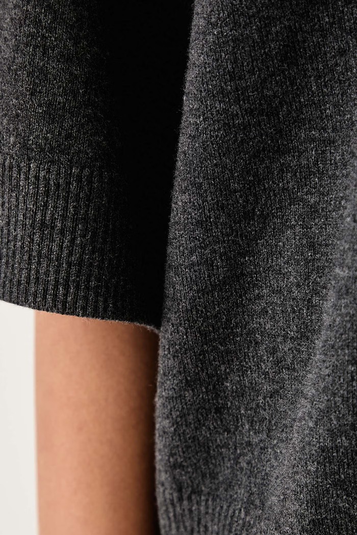 Sweter damski z bawełną Marc O'Polo szary 5000012466