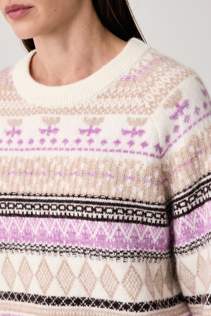 Sweter damski z dodatkiem wełny Marc O'Polo 5000012415 beżowy