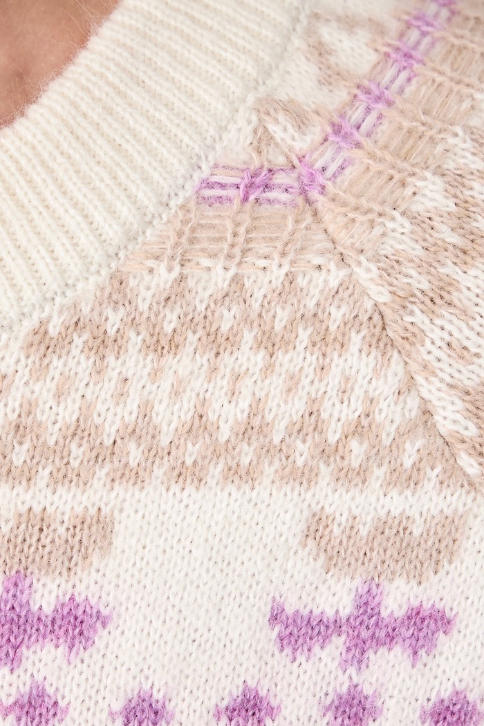 Sweter damski z dodatkiem wełny Marc O'Polo beżowy 5000012415