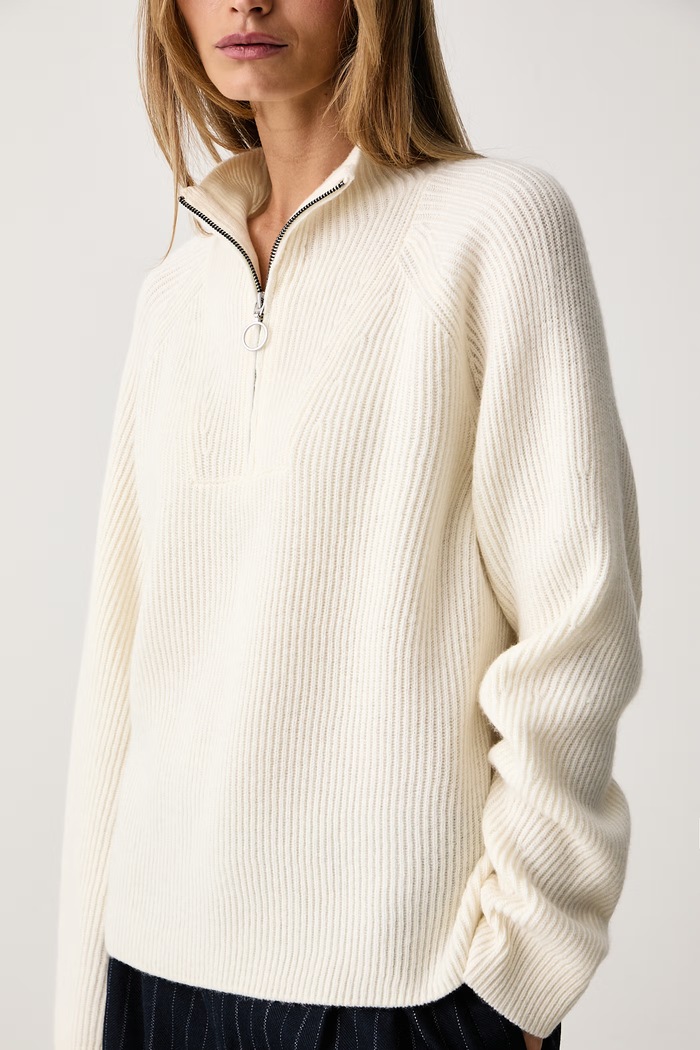 Sweter damski wełniany Marc O'Polo 5000012355 beżowy