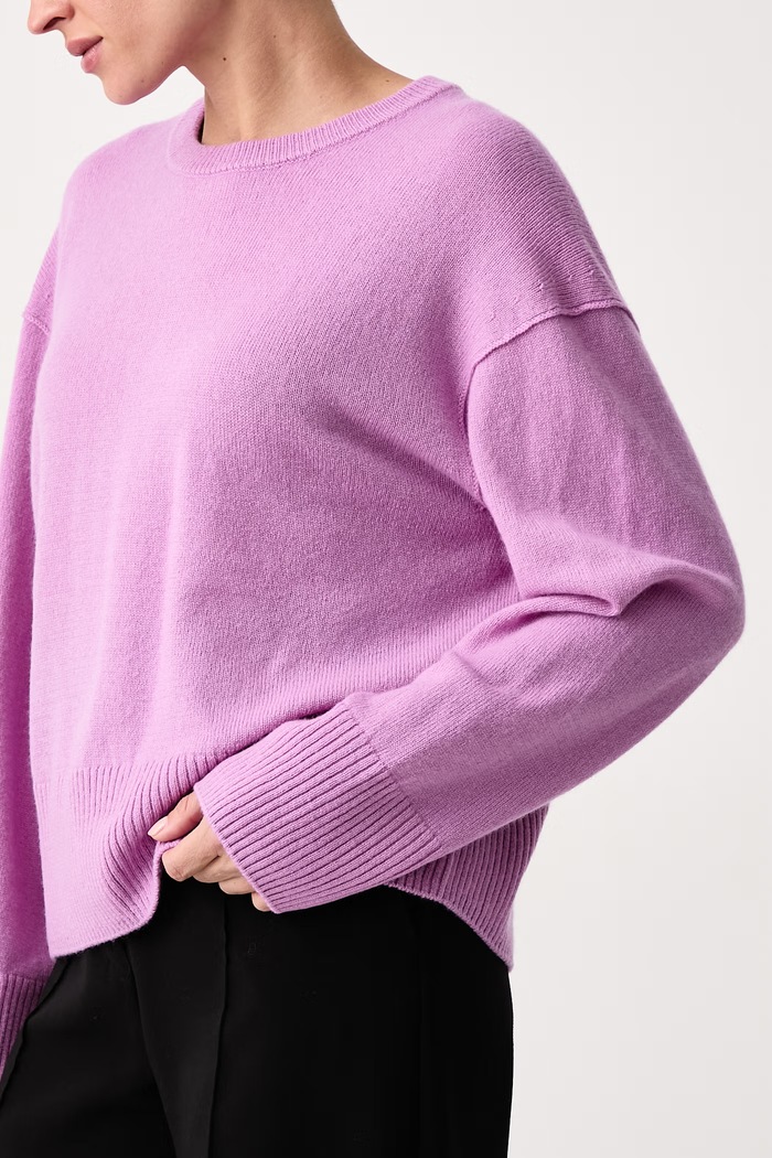 Sweter damski wełniany Marc O'Polo 5000012199 fioletowy