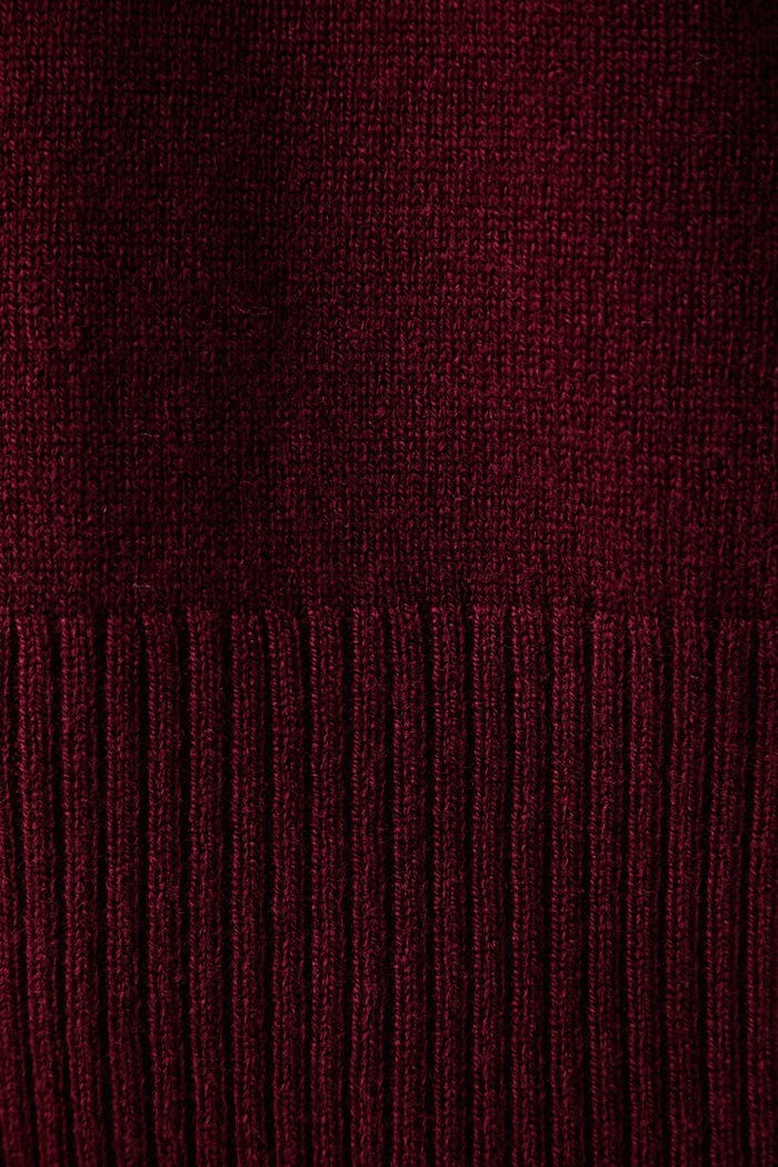 Sweter damski wełniany Marc O'Polo bordowy 5000012199